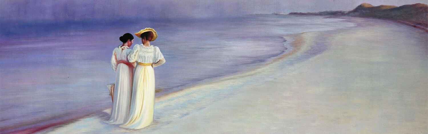 Summer Evening on Skagen's Southern Beach - Peder Severin Krøyer