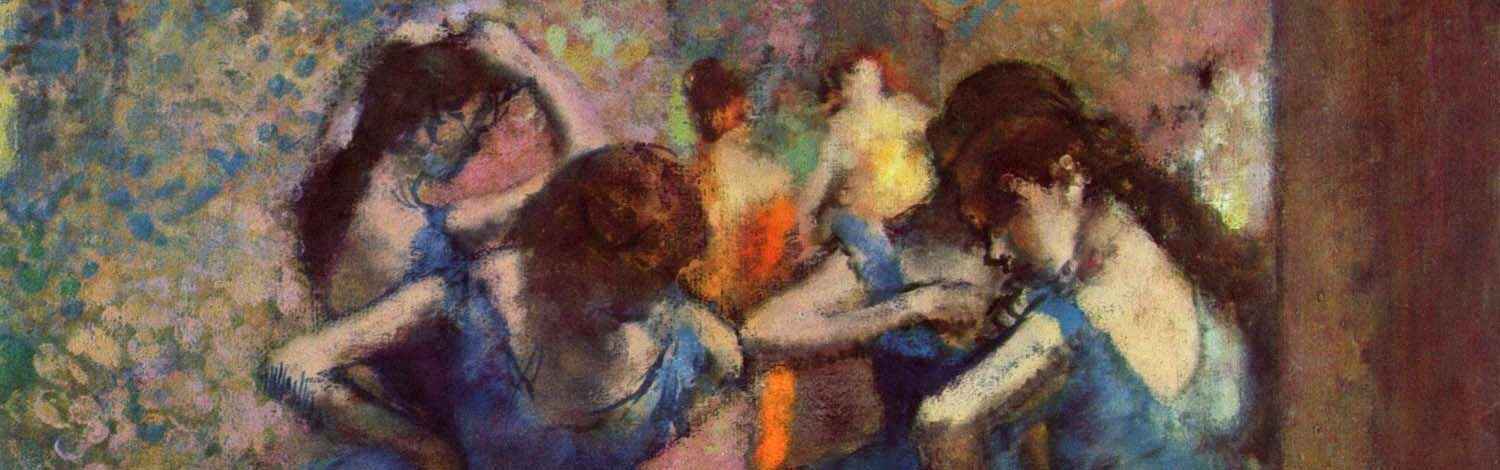 Dancers in blue - Edgar Degas
