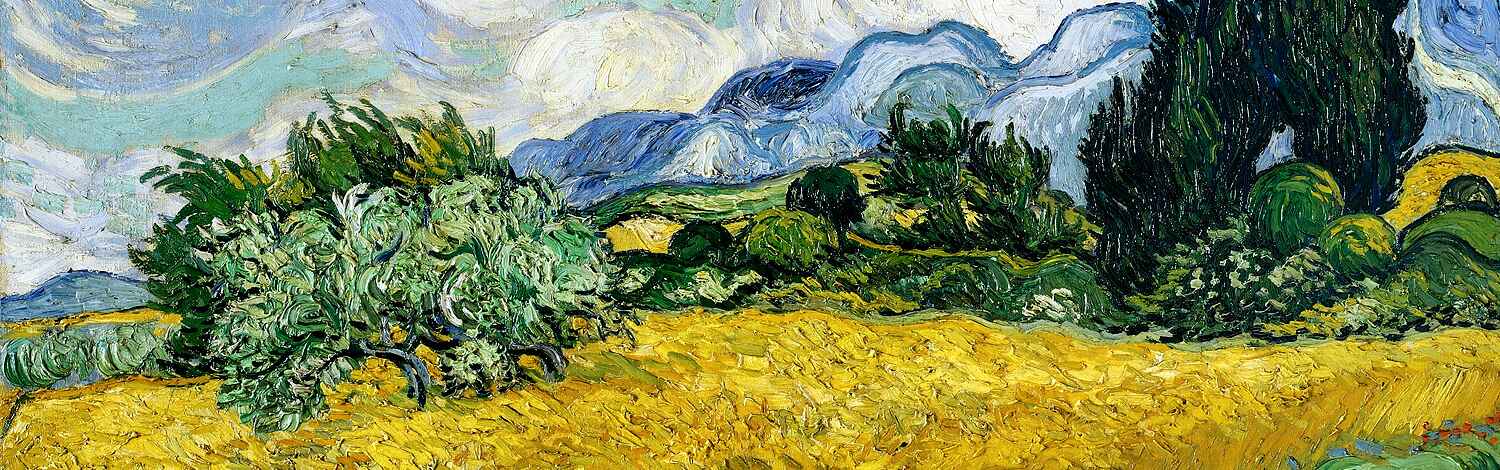 Wheat Field with Cypresses - Vincent van Gogh